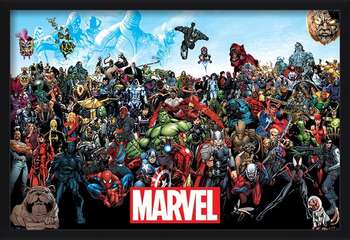 Uokvirjen plakat Marvel - Universe