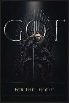 Uokvirjen plakat Game of Thrones - Jon For The Throne