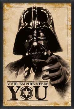 Uokvirjen plakat Star Wars - Your Empire Needs You