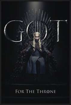 Uokvirjen plakat Game Of Thrones - Daenerys For The Throne