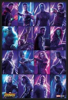 Uokvirjen plakat Avengers: Infinity War - Heroes