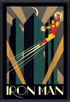 Uokvirjen plakat Marvel Deco - Iron man